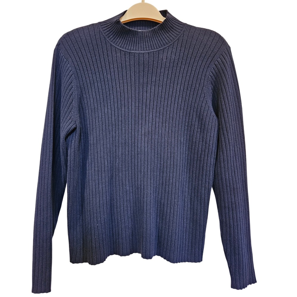 Pendleton‎ Originals Women's Mock Neck Ribbed Knit Pullover Top Sweater